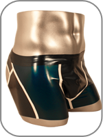 latex rubber boxer shorts racer 