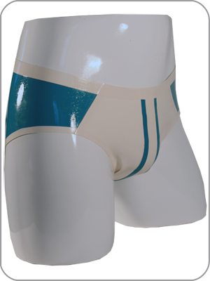 Mens Rubber Vega Brief  Pouch Pants  (Latex  Anatomisch geformte tanga slip) 
