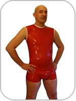 latex rubber ripp pouch shorts 
