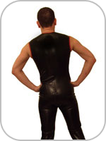 latex rubber sleeveless catsuit 