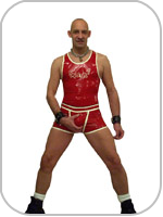 latex rubber double skin shorts 